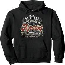 20th Birthday Being This Amazing, Funny 20th Birthday Gif Pullover Hoodie - Hitam 20 - View 1