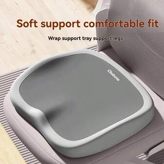 Cojín ergonómico de espuma de memoria para silla de oficina de 10 horas - Soporte lumbar y de cadera ajustable, apto para uso en el hogar, el automóvil y la oficina, solo limpieza en seco - | Gris/Negro opcional | Suave y aliviador del estrés