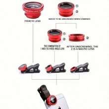 2025 New Triple-Function Mobile Phone Camera Lens Kit - Wide-Angle, Macro, And Fish-Eye Lenses - Suitable For Smartphone Photography Accessories, Portable Devices, And Selfies, Suitable For Summer Vacations, Travel, Creative Photography, Social Media Content Creation, Video Blogs, Etc. Phone Lens Accessories. Halloween Party, Christmas And New Year Photo Tools.