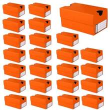 24pcs Mini Shoe Gifts Boxes Durable Small Sneaker Gifts Boxes Funny Sports Theme Party Decoration Supplies Suitable For Cookies Chocolate Candy Orange - trái cam - Xem 2