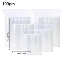 100-Pe Ziplock Bag Thick Transparent Sealed Bag Plastic Packaging Bag Storage Seal Bag Jewelry Packaging Bag Waterproof Bone Bag