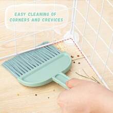 Cage Cleaner For Guinea Pigs Mini Dustpan And Brush Set For Chinchilla/Hamster/Bunny Small Animals Waste Cleaning Tool Kit - Blue - View 4