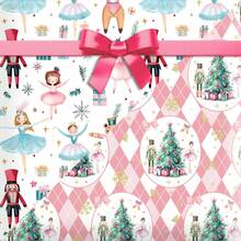 20in X 27in Christmas Nutcracker Print Gift Wrapping Paper, Vintage Cartoon Design, Suitable For Christmas, Children's Day, Birthday Party, Gift Box Packaging And DIY Crafts, Adds Festive Atmosphere To Elegant Gift Decorations