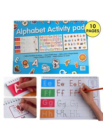 A4 英文字母早教手写练习笔记本（带贴纸）