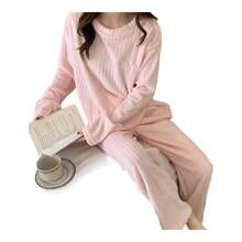 pijama teddy juvenil  dos piezas acanelada - Rosa - Ver 5