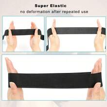 Elastic Headband For Lace Frontal Melt, Lace Melting Band For Lace Wigs, Lace Band Wig Bands For Edges Wig Melt Band, Wigs Supplies, Wig Accessories - Black - View 6