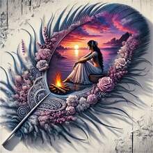 1pc 40x70cm DIY 5D Diamond Painting Kit, Butterfly Beauty Picture Full Round Drill Painting, Diamond Art Embroidery Kit, Handmade Home Room Office Wall Decoration