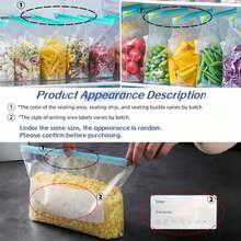 45/30/10/1pc Reusable Ziplock Bags, Airtight Leak-Proof Freezer Bags, Food Storage Organizer Bags, Produce Bags, Kitchen Accessories For Fruits, Vegetables, Grains