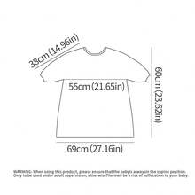 1 Stück Lätzchen mit langen Ärmeln, das an Hochstuhl und Tisch befestigt wird, wasserdichte Fütterungsabdeckung für Kleinkinder, Mehrzweck-Überzug-Lätzchen für Kleinkinder