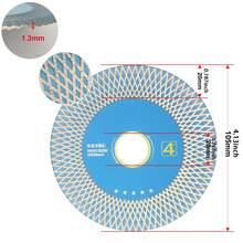 105mm-115mm-125mm Blue Saw Blade, For Marble, Tile