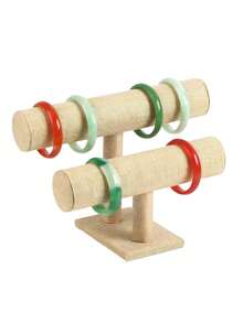 1 pièce Support d'affichage de bijoux, support de collier en forme de T, support de bracelet, support de montre-bracelet, convient pour l'organisation à la maison, la boutique ou l'exposition de bijoux, sans alimentation électrique, conception anti-emmêlement, présentation élégante, fermeture, placement de bureau durable, rangement , tour à bijoux haut de gamme