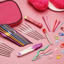 1 Set Crochet Kit, Includes Easy-To-Organize Storage Box, Multiple Combinations, Suitable For Beginners And Experts, Creative Craft DIY Knitting Tools (Random Color)