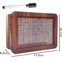 1 Wooden Piggy Bank + 1 Planner, $1,000/$5,000/$10,000 Cash Saving Challenge, Reusable Family Savings Jar, Suitable For Adults And Teens 14+, Birthday Or Christmas Gift - Multicolor - View 7