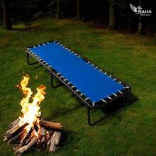 PEGASO Catre Camastro de Lona Reforzada, Resistente y Duradero, Ideal Playa, Camping, 182x65x34 (Mod KSL-Gris) - REY - Ver 2