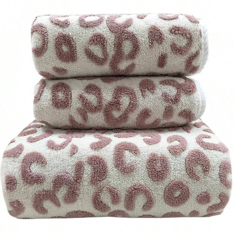 Soft Bath Towels Sets Of 3 Absorbent Hand Towels Black Zebra Strips Print Towels For Bathroom Gym Bath Sheets (Black And White,1 Bath Towel, 2Hand Towel)Halloween - 紫色 - 查看 1
