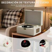 Reproductor De Cd Recargable Con Altavoces - Blanco - Ver 7