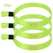 100pcs/10pcs Identification Wristbands, Event Party Wedding Bracelets, Bar Party Race Woven Labels, VIP Check-In Woven Labels, Wristbands, Sports Wristbands, VIP Wristbands, Party Wristbands, Fabric Wristbands, Event Armbands, Music Festival Exhibition Holiday Supplies, Black And Gold VIP Wristbands, Event Party Bracelets, Wedding Holiday, Christmas, Halloween Identification Wristbands - Multicolor - View 12