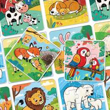 beartale 这款36片装DIY拼图套装，包含色彩鲜艳的动物、恐龙和交通工具图案，适合学龄前儿童，有助于培养孩子的协调能力和运动技能。这款拼图玩具融合了蒙特梭利教育理念，寓教于乐，是幼儿早期教育的理想之选。它简单易用，完美结合了认知游戏和拼图游戏。