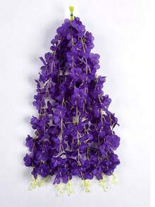 30/50pcs Artificial Wisteria Flowers, 3.75-Foot Artificial Flower Rope, Fake Hanging Flowers, Silk Wisteria Flower Garlands, Wedding Party Home Decoration, Green Wall Ceiling Flower Decoration, Perfect Wedding Hanging Decoration, Suitable For Parties, Birthdays, And Families - Multicolor - View 22