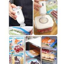 RAF 便携式无线手持真空封口机，适用于家庭厨房和户外露营。真空储存，保鲜食品，真空机，真空袋。情人节和圣诞节的理想礼物。 - 彩色 - 查看 7