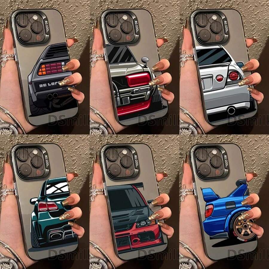 Funda para Jdm Funda Dura para Láser TPU 17 16 15 14 13 Pro 12 11 Pro Galaxy S22 S23 S24 S25 Plus Ultra accesorios para smartphone funda moderna rígida carcasa láser protector antigolpes diseño resistente móvil ultra plus - S424P6Gris - Ver 1