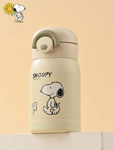 SNOOPY 1pc 220ML Compact Cute Water Bottle, Portable Pocket Cup, Stainless Steel Minimalist Water Cup For Outdoor, Unisex - Multicolor - View 11