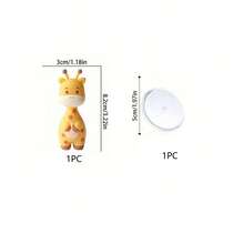 2pcs/8pcs Cake Topper Wild Animals-Lion Elephant Giraffe Monkey Cake Jungle Animals Wild One Cake Topper Birthday Party Decoration