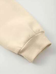 Men's Letter & Racing Car Print Long Sleeve Hoodie Sweatshirt