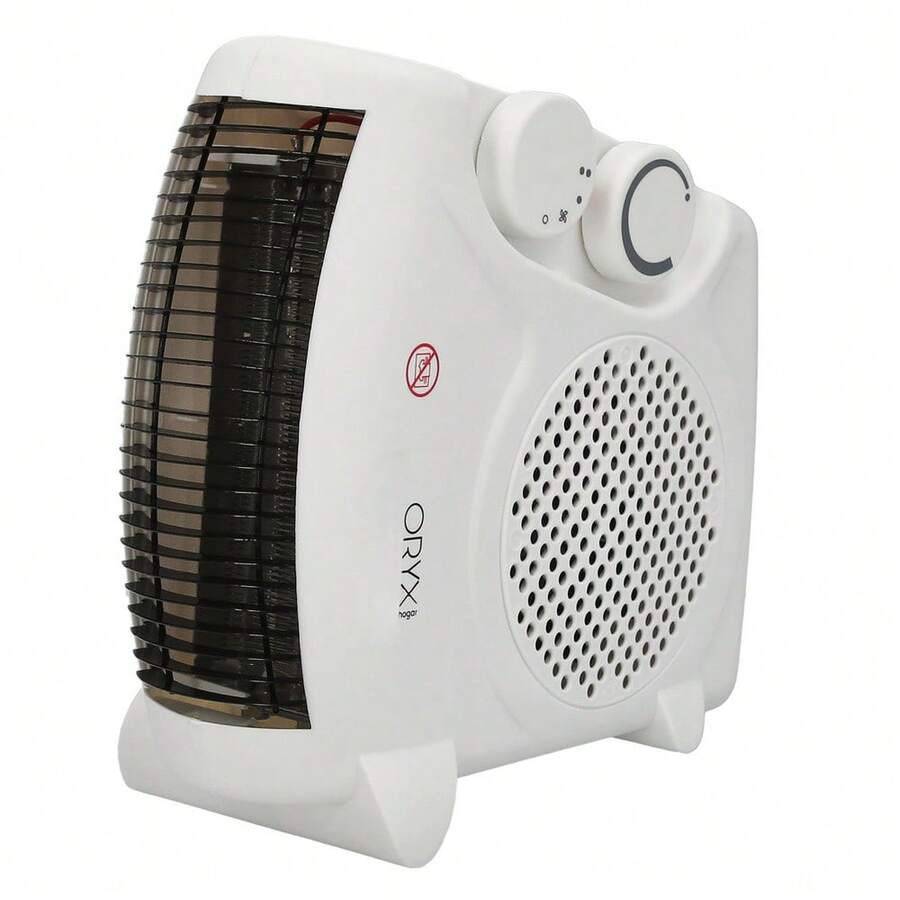 ORYX Vertical Fan Heater 1000/2000 Watt. - White - View 1