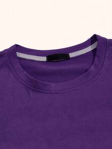 Rock Band T-Shirt Unisex Men Women 100% Cotton Premium Streetwear Top New Release Immediate Shipping Various Colors!! Plus Size - 紫色 - 查看 4