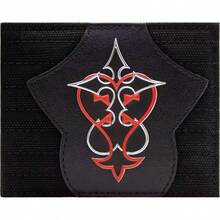 Heartless Nobody - Monedero con diseo de emblemas y tarjetero, color negro, Negro, Einheitsgre, Bi - Fold - inicial - Ver 1