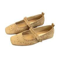 Women Wide Fit Flats - Màu be - Xem 6