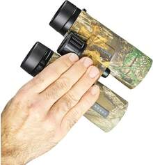 Engage - Prismáticos de 10 x 42 mm, IPX7 Impermeables y Ligeros para Cazar, Viajar y Acampar en Color Negro - Colector de huesos Realtree - Ver 4