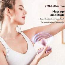 AXH Mini pistola de masaje, dispositivo de relajación muscular, bastón de masaje por vibración, herramienta de masaje portátil para relajación muscular, masaje de cuello y Body completo - Multicolor - Ver 6