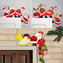 1pc Christmas Decoration, Christmas Ornament, Christmas Reindeer, Santa Claus, Angel With Elder, Holiday Costume, Christmas Holiday, Gift Home Decor Christmas Decorations Room Decor Winter