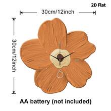 1 pièce Horloge murale de fleurs de guérison créative moderne 2D plate, mouvement à quartz ultra silencieux, sans tic-tac, décoration murale silencieuse pour salon, chambre à coucher et bureau, décoration d'horloge de chambre à coucher , personnalisée de manière unique, lecture de l'heure ultra claire, convient pour la décoration d'horloge dans le salon, la chambre à coucher, le bureau, le studio, la maison, le bureau d'études, la cuisine et le café, cadeau de décoration parfait pour la décoration intérieure de la maison de la famille et des amis