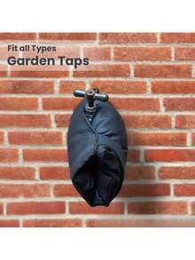 Outside Faucet Cover, Leather Faucet Freeze Protection Cover, Lined With Thickened Cotton, Outdoor Garden Faucet Freeze Protection, It Not Only Prevents Freezing, But Also Prevents The Faucet From Being Attacked By Rain And Snow, Prolonging Its Service Life - Black - View 11