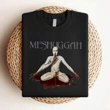 180g pure Cotton Meshuggah Obzen T Shirt Size S 5Xl designer clothes Summer women Unisex Top For Everyday Wear Print Round Neck Short Sleeve Breathable Versatile Stylish T-Shirt For Women Casual female fashion Women Top Graphic Tees Casual Stretched streetwear - Negro - Ver 3