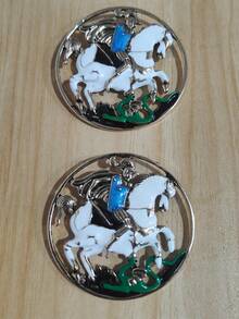 1pc Alloy Ancient Roman Knight Badge, 6.5cm/2.56in, Brooch For Men And Women, Creative Cultural Gift