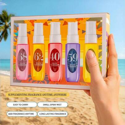 5/4/1pc 40ml Brazilian Digital Same Style Aromatherapy Spray, Premium Flameless Aromatherapy Liquid Set Size, Home Air Fresh, Long-Lasting Luxurious Decorative Gift Box, With The Effect Of Enhancing Temperament, Relaxing And Refreshing, Elegant And Fragrant Liquid, Long-Lasting Floral And Fruity Fragrance, Her Perfect Gift, Delicate And Charming Aroma, Luxurious Deodorizing Liquid.