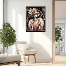 1 pieza 40x70cm Kit de Pintura de Diamantes 5D DIY, Pintura de Diamantes de Imagen de Belleza de Mariposa de Taladro Completo, Kit de Arte de Diamantes, Decoración de Pared Hecha a Mano para el Hogar y la Oficina