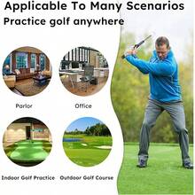 Retractable Swing Trainer, Grip Trainer Swing Trainer Warm - Strength Tempo Training Chipping Hitting, Right - Handed Training - 藍色 - 查看 7
