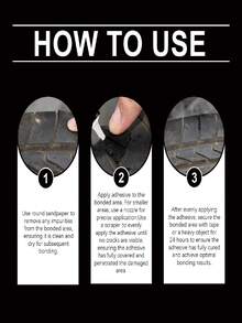 Heavy Duty Tire Repair Rubber, Puncture Patch Glue For Car, Motorcycle, Bicycle Tires