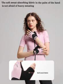 Sports Cycling Bike Gloves - Padded Half Finger Bicycle Gloves With Shock-Absorbing, Anti-Slip, Breathable MTB & Road Biking For Men Women