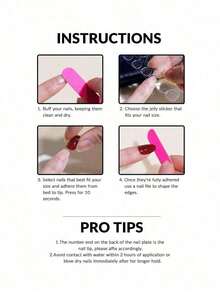 24pcs Short Square Ombre Minimalist Jelly Nail Stickers Set, Suitable For Party, Ball Or Daily Wear To Enhance Your Style Press On Nails - Màu Hồng baby - Xem 4