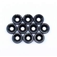 10 件 M6 JDM 汽车阻滞器套装 - 绝缘垫板和牌照螺栓 - 发动机护环螺丝，用于更换和保护