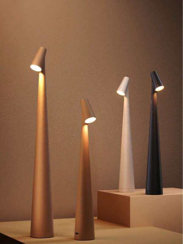 Lámpara de escritorio recargable LED, larga duración de la batería, lámpara portátil, estilo nórdico minimalista moderno, adecuada para iluminación de sala de estar/dormitorio/mesa auxiliar