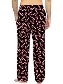 Mens Pajama Pants Christmas Halloween Sleepwear Lounge Pjs Pants With Pocketshalloween - 鬼南瓜 - 查看 4