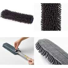 Joseph Joseph CleanTech 2-In-1 Bathroom Tub Shower Cleaning Scrubber With Microfiber Pad And Abrasive Scouring Pads(Replacement Duster) - Loại 1 - Xem 1