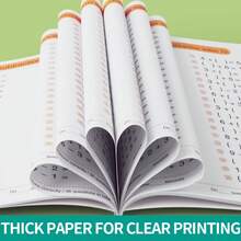 1PC 数学加减法启蒙训练（随机）10/20/50/100以内的加减法计算算术速写本趣味计算练习 - 彩色 - 查看 4